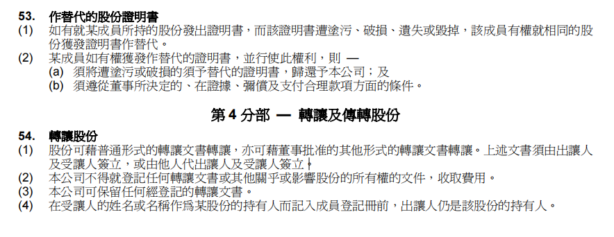 香港公司股份轉讓條件